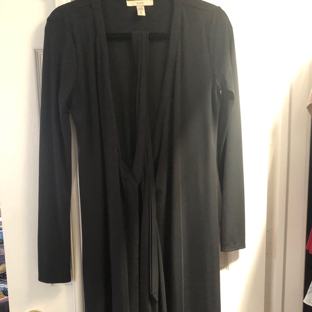 Black wrap dress